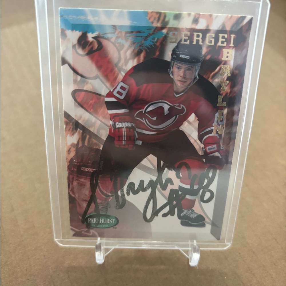 NHL Sergei Brylin‎ Hockey Card - Autographed